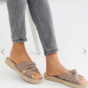 ASOS DESIGN Jolly knotted mule espadrille …